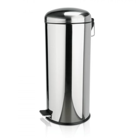 Pedálos szemetes kivehető galvanizált vödörrel, 30 l, 30-71 cm, rozsdamentes