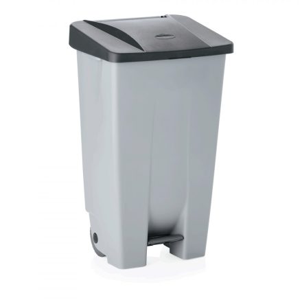 Pedálos szemetes, 120 l, polietilén, fekete tető - Német minőség