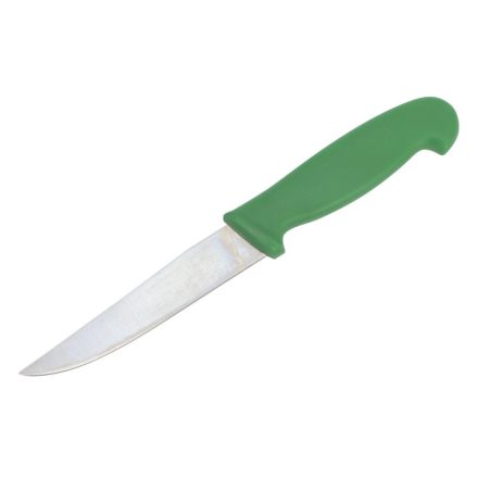 Hámozókés - Zöldségkés 10 cm, Zöld Nyéllel