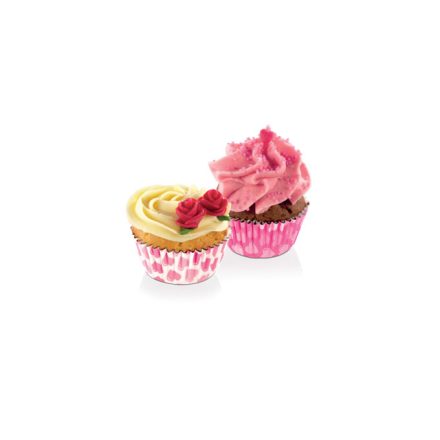 DELÍCIA mini muffinpapír ø 4 cm, 100 db, szívecske